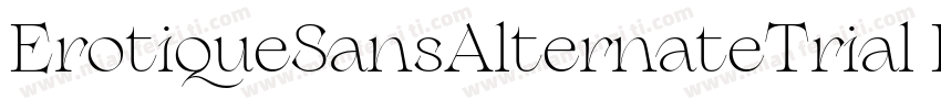 ErotiqueSansAlternateTrial Bold字体转换